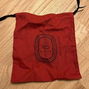Diptyque Parfumeur Paris Red‎ Black Dust Bag
